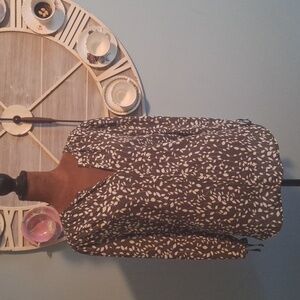 Monday Fun Leaf Print Blouse